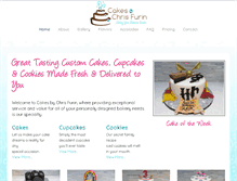 Tablet Screenshot of cakesbychrisfurin.com